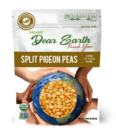 Organic Split Pigeon Peas